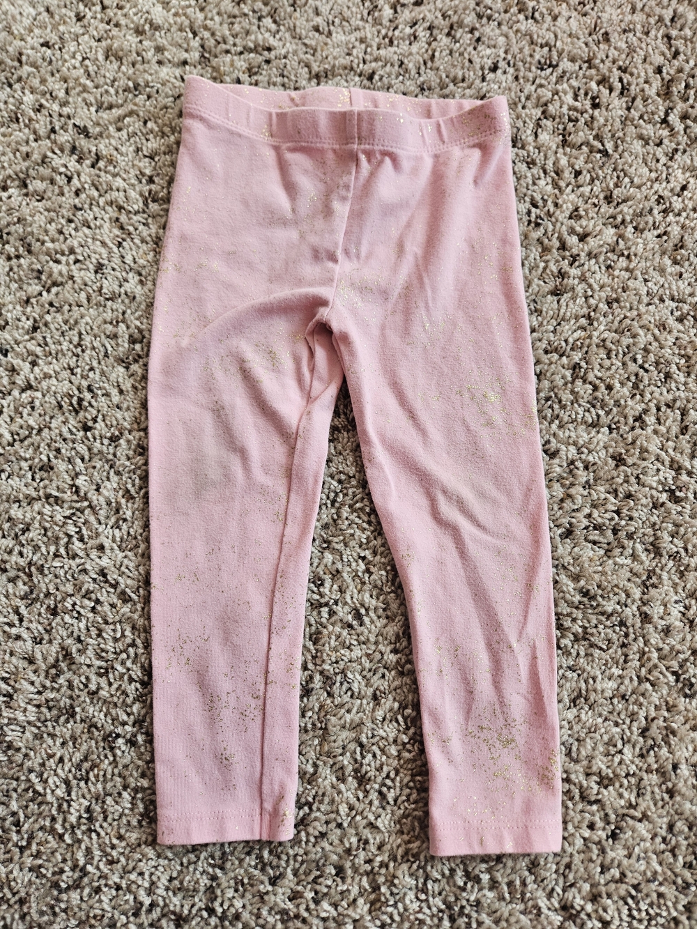 Garanimals Pink Leggings with Gold Glitter